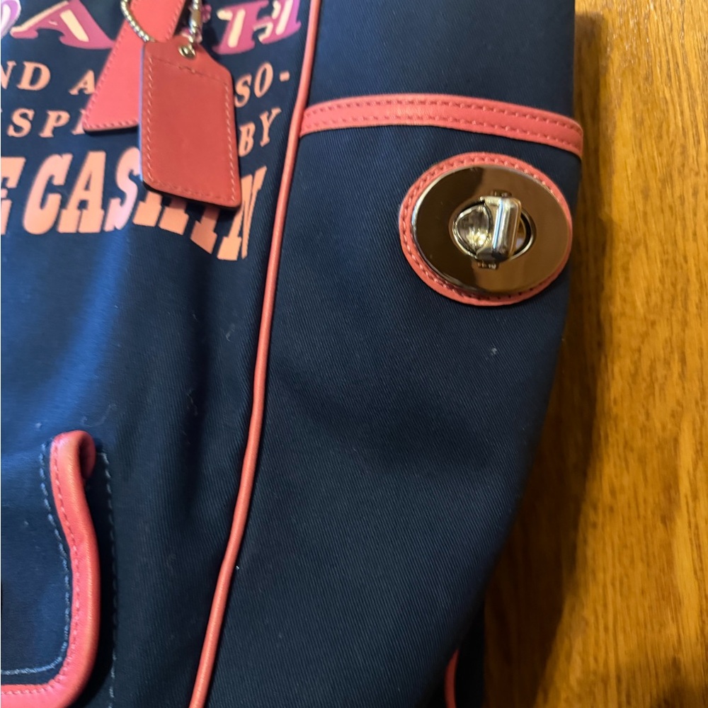 Coach Limited Edition Bonnie Cashin Navy Canvas Tote - Picture 7 of 8